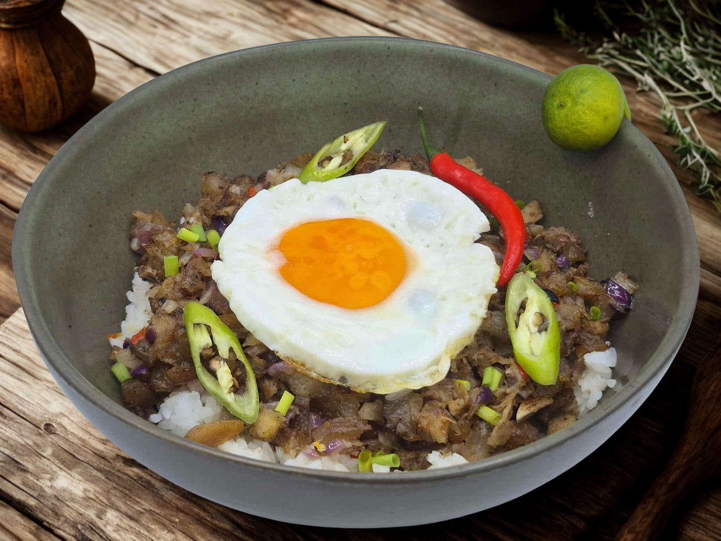 Pork Sisig Rice Bowl