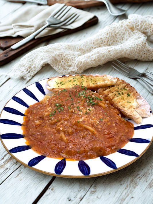 Spaghetti with Tomato Meat Sauce